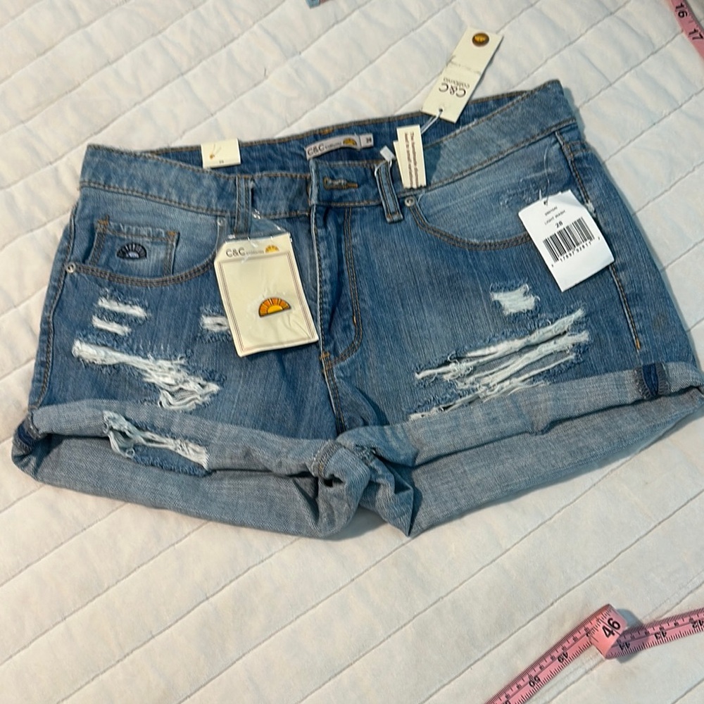 C.C Women's Blue Denim Shorts
